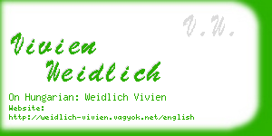 vivien weidlich business card